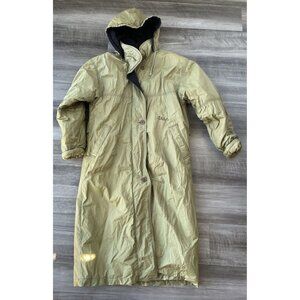 Skila Green Long Jacket Size 4 women’s parka Coat Hooded Portugal